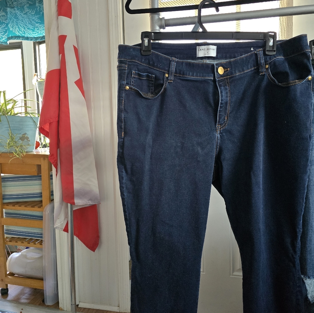 Lane Bryant jeans skinny leg, signature fit, mid rise sz 20
